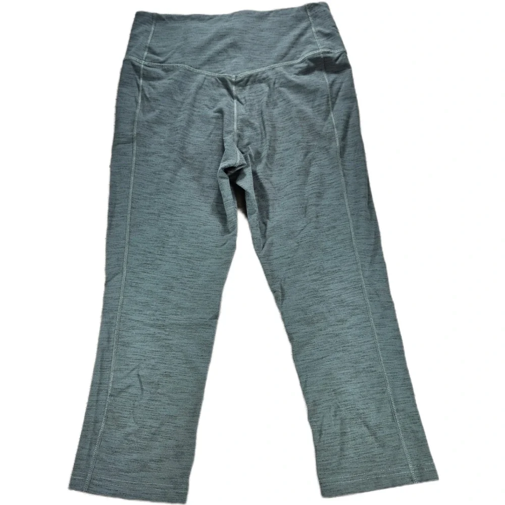 Nike Dri-FIT Capris Women's Heather Green M Stretch Athletic Yoga Pants